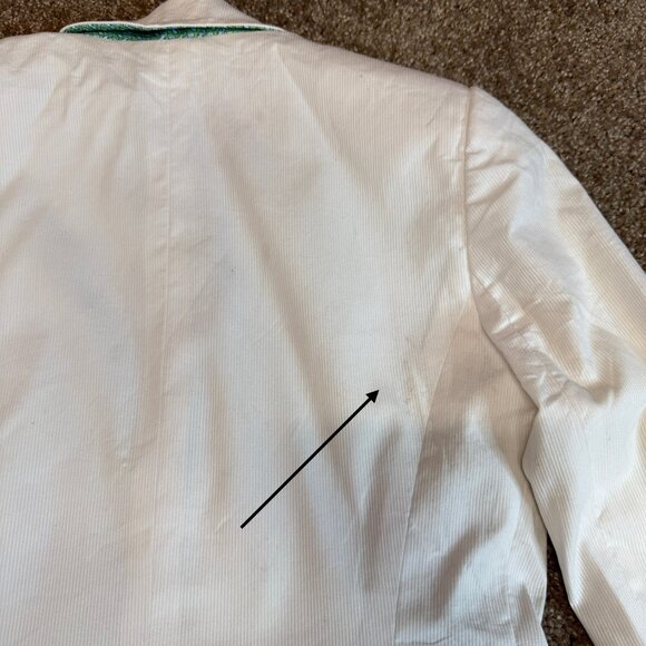 Vineyard Vines Katama Corded Blazer Jacket Womens Small White Single Breasted - Picture 11 of 14